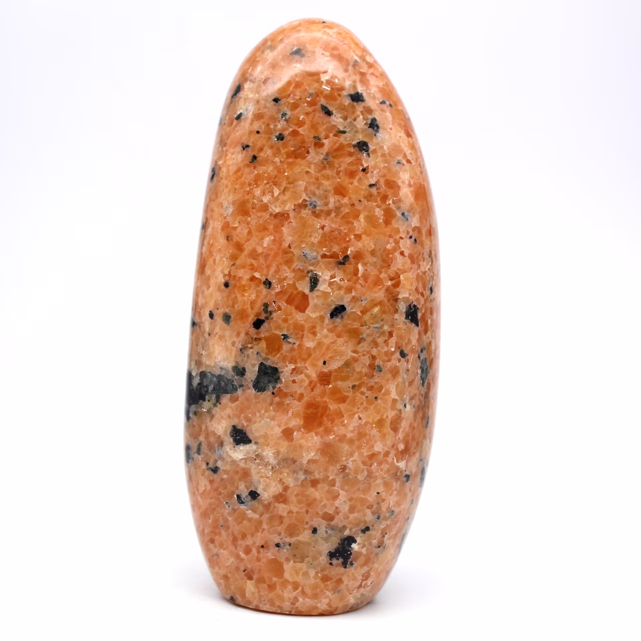 Gepolijst oranje calciet