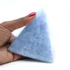 Blauwe calciet piramide - 0