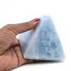 Blauwe calciet piramide - 0