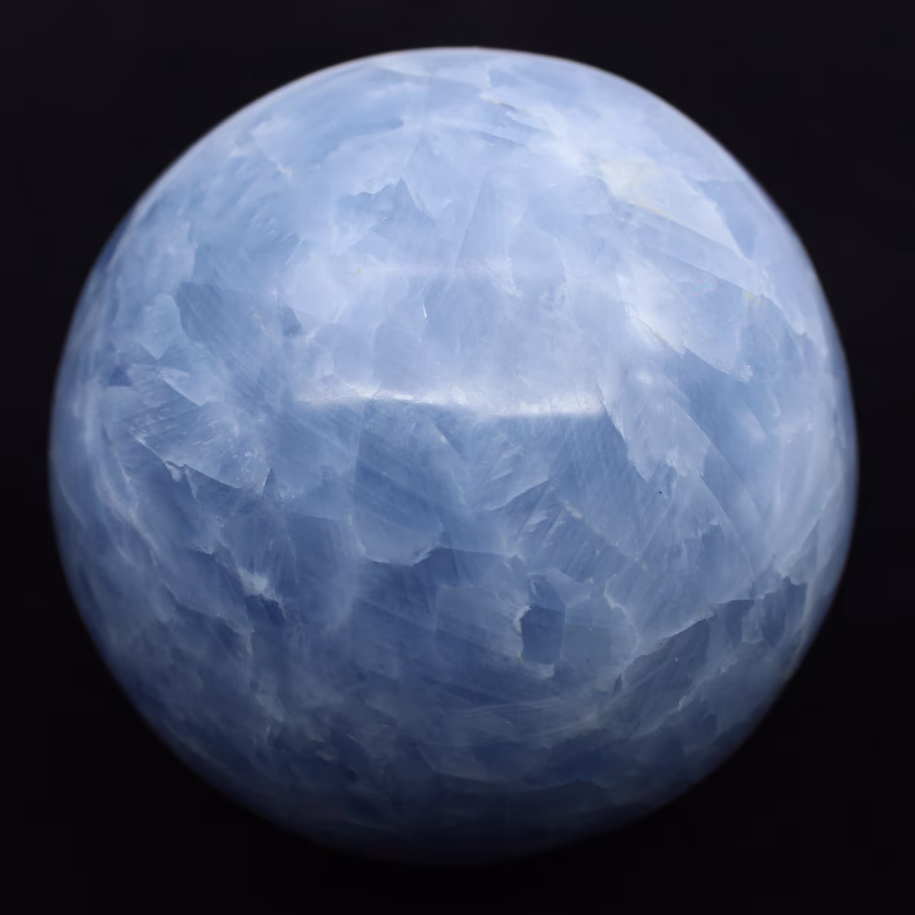 Blauwe calciet bol