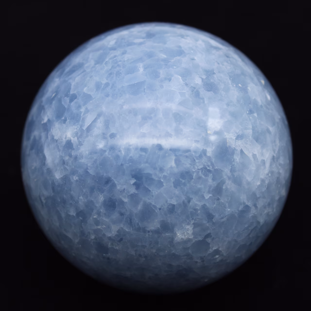 Blauwe calciet bol