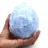 Blauw calciet mineraal ei