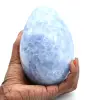 Blauw calciet mineraal ei - 0