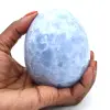 Blauw calciet mineraal ei - 0