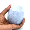 Blauw calciet mineraal ei - 0