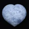 Blauw calciet hart - 1