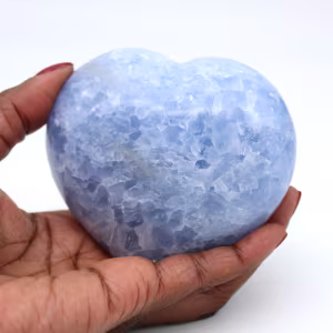 Blauw calciet hart