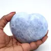 Blauw calciet hart - 0