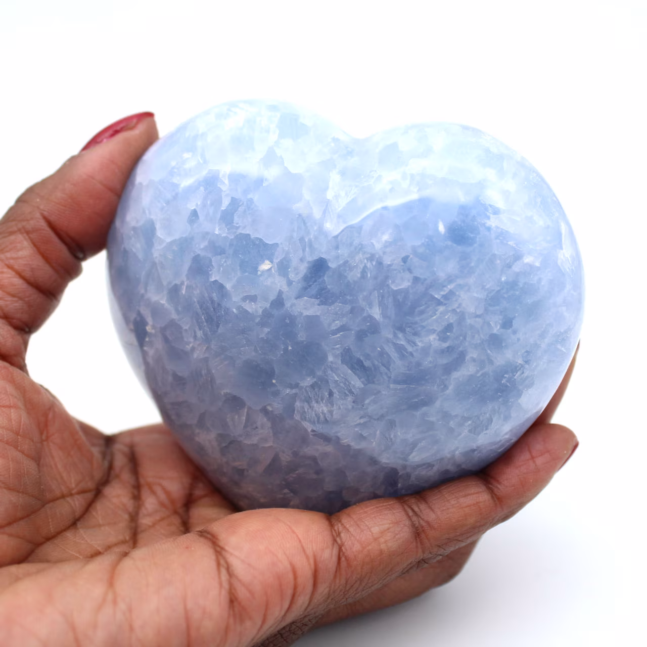 Blauw calciet hart