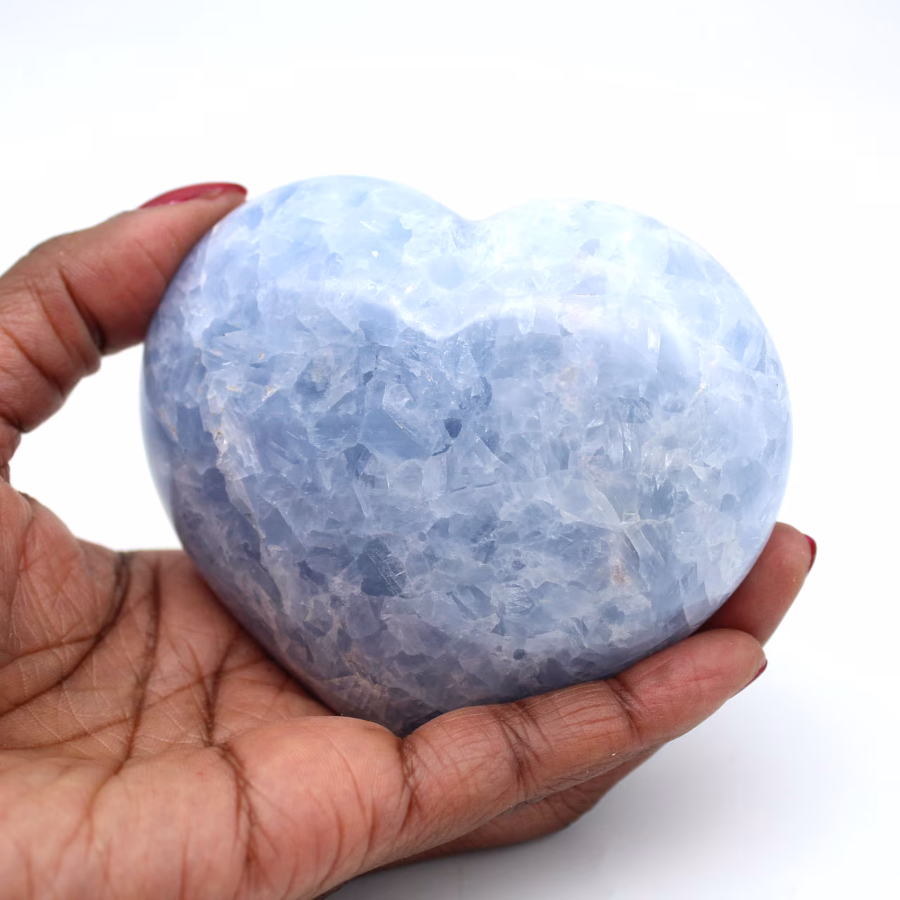 Blauw calciet hart