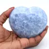 Blauw calciet hart - 0