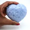 Blauw calciet hart - 0
