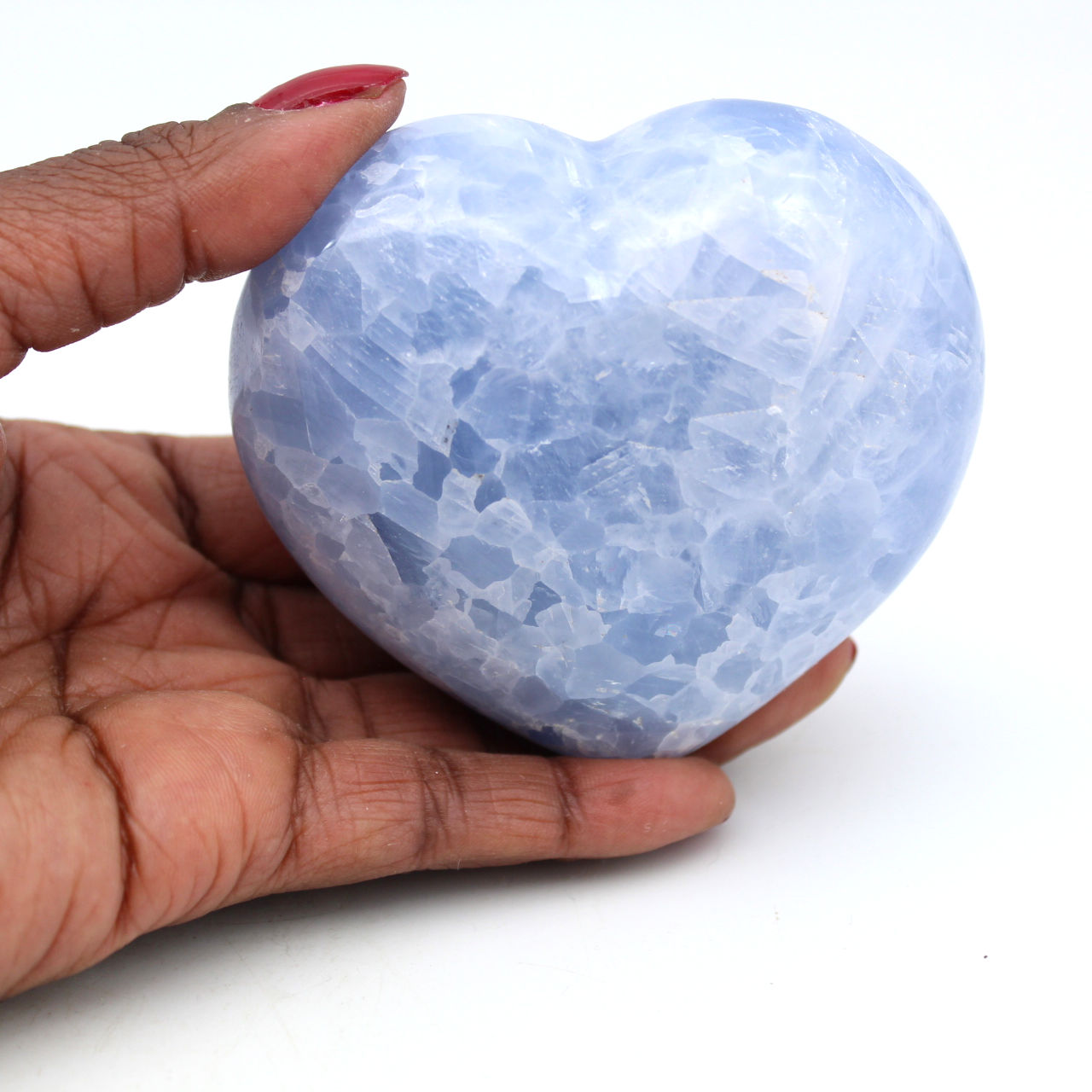 Blauw calciet hart