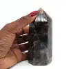 Gepolijst rookkwarts prisma - 1