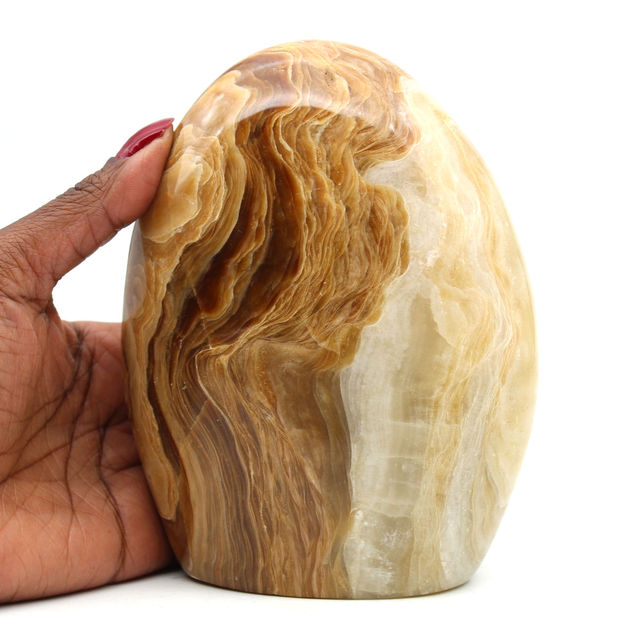 Decoratieve natuurlijke honing calciet
