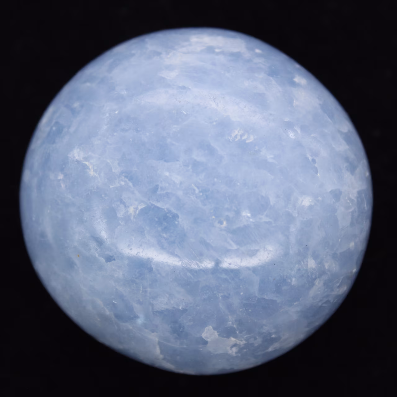 Blauwe calciet steentjes
