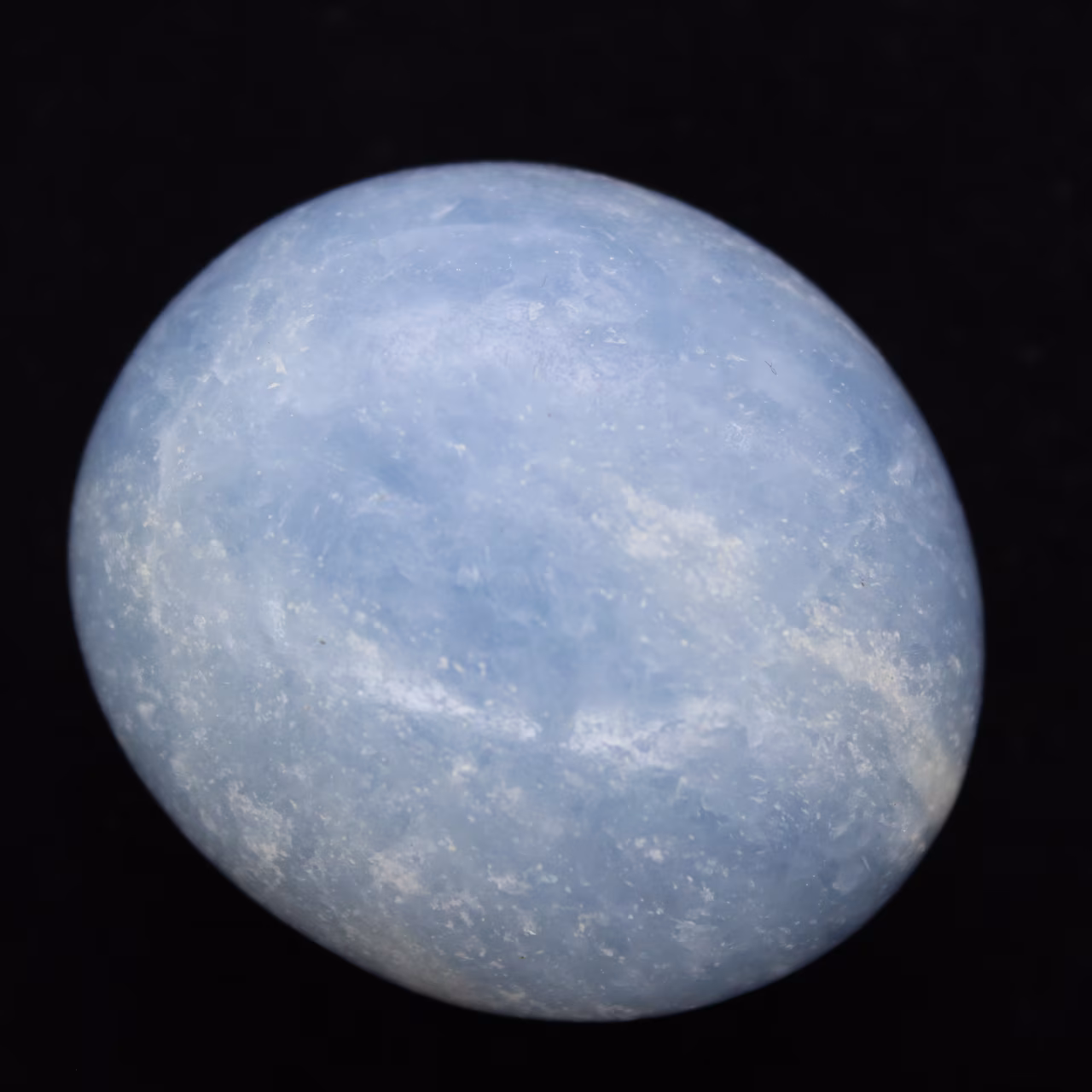 Blauwe calciet steentjes