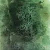 Groene fluoriet heptaëder blok - 9