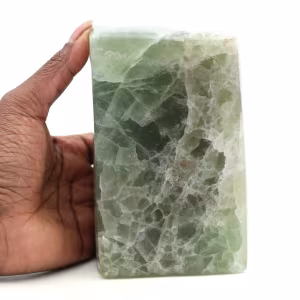 Groene fluoriet heptaëder