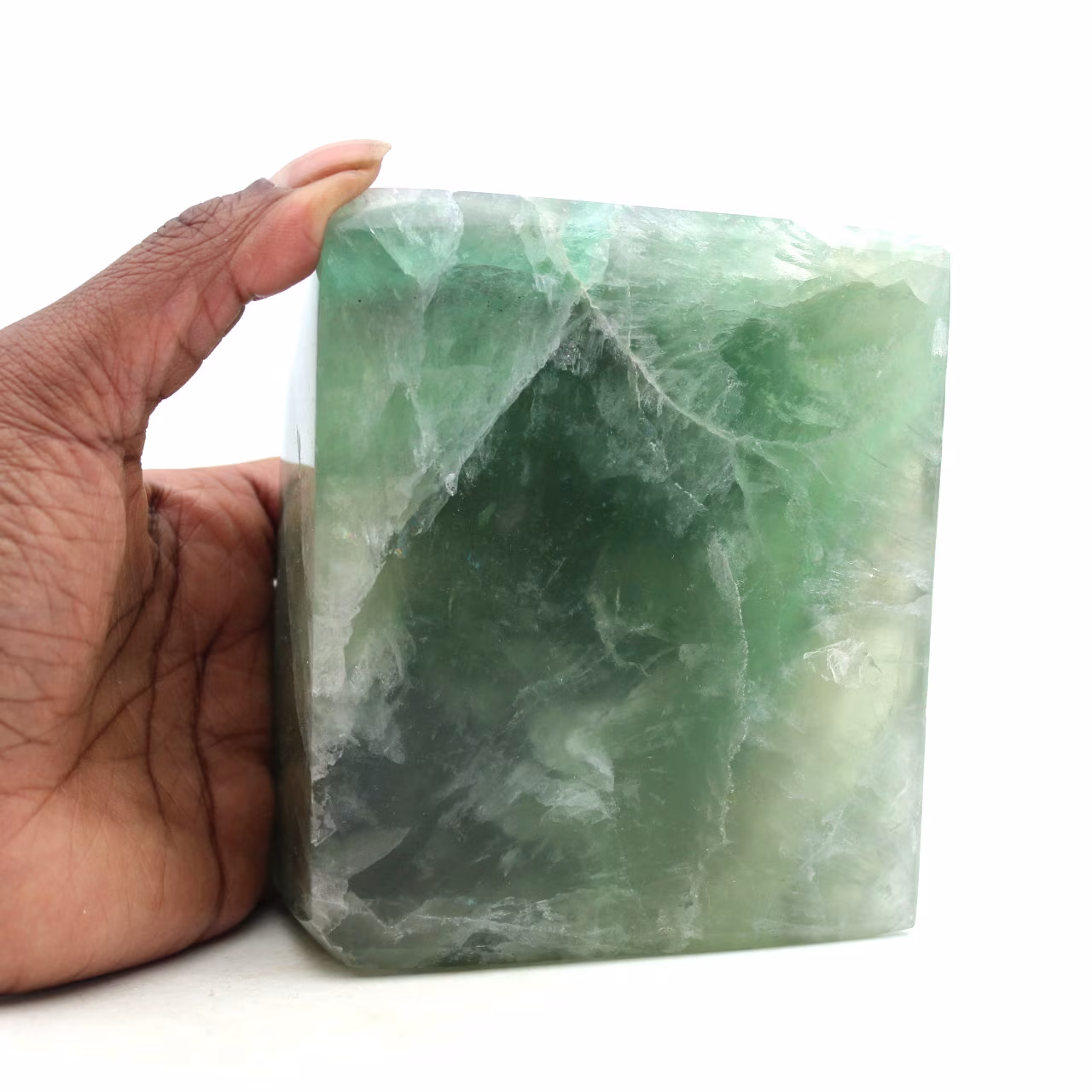 Groene fluoriet octaëder