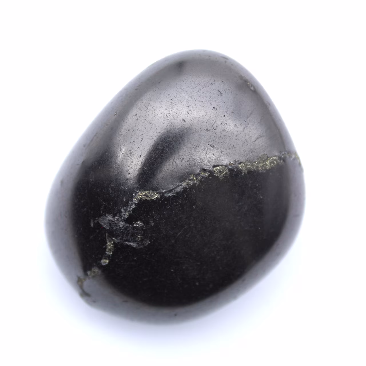 Shungite gepolijste rots