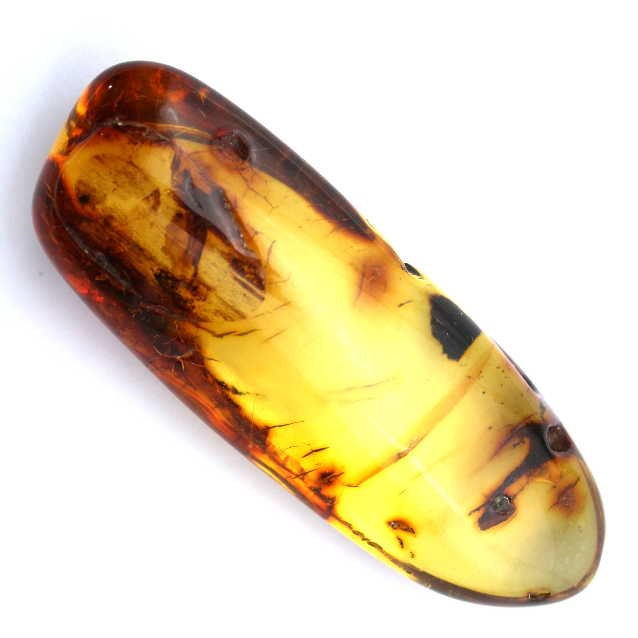 Natuurlijk geel amber