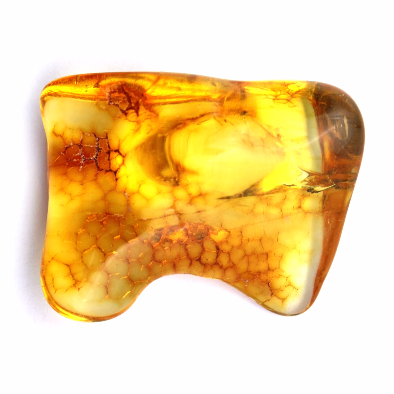 Natuurlijk geel amber