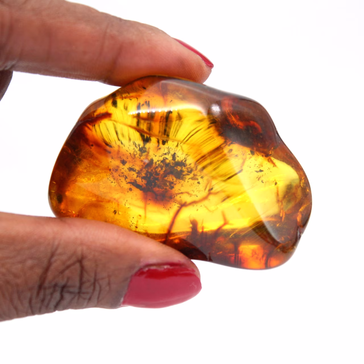 Natuurlijk geel amber