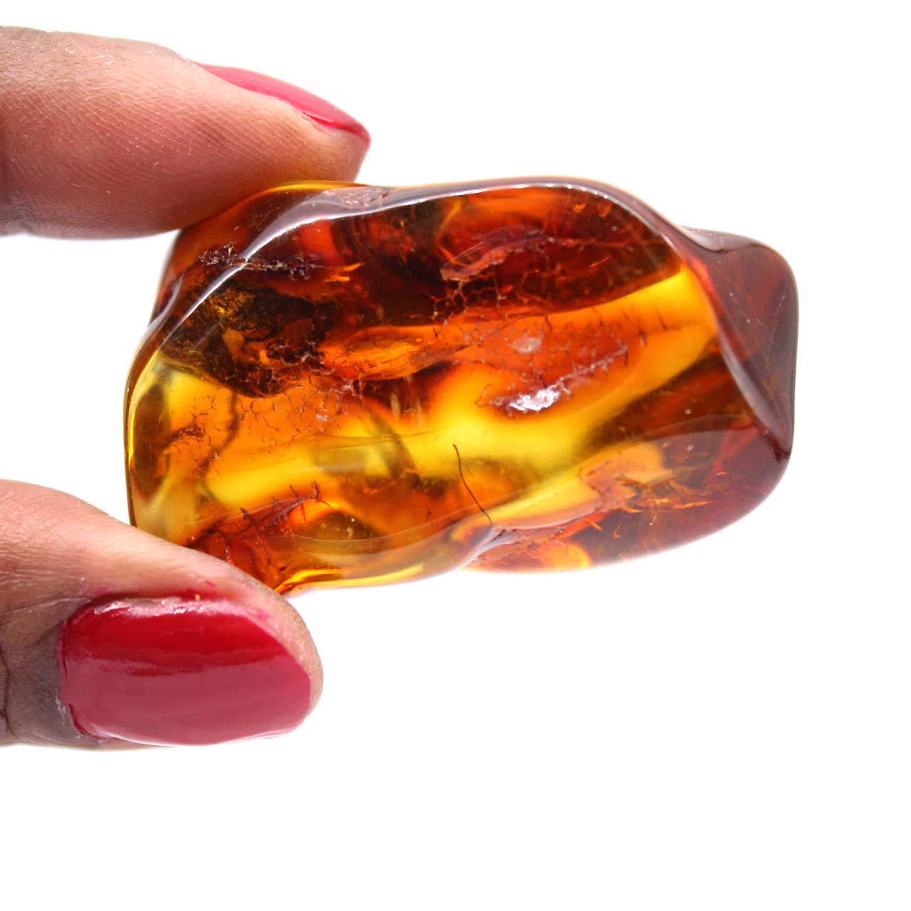 Natuurlijk geel amber