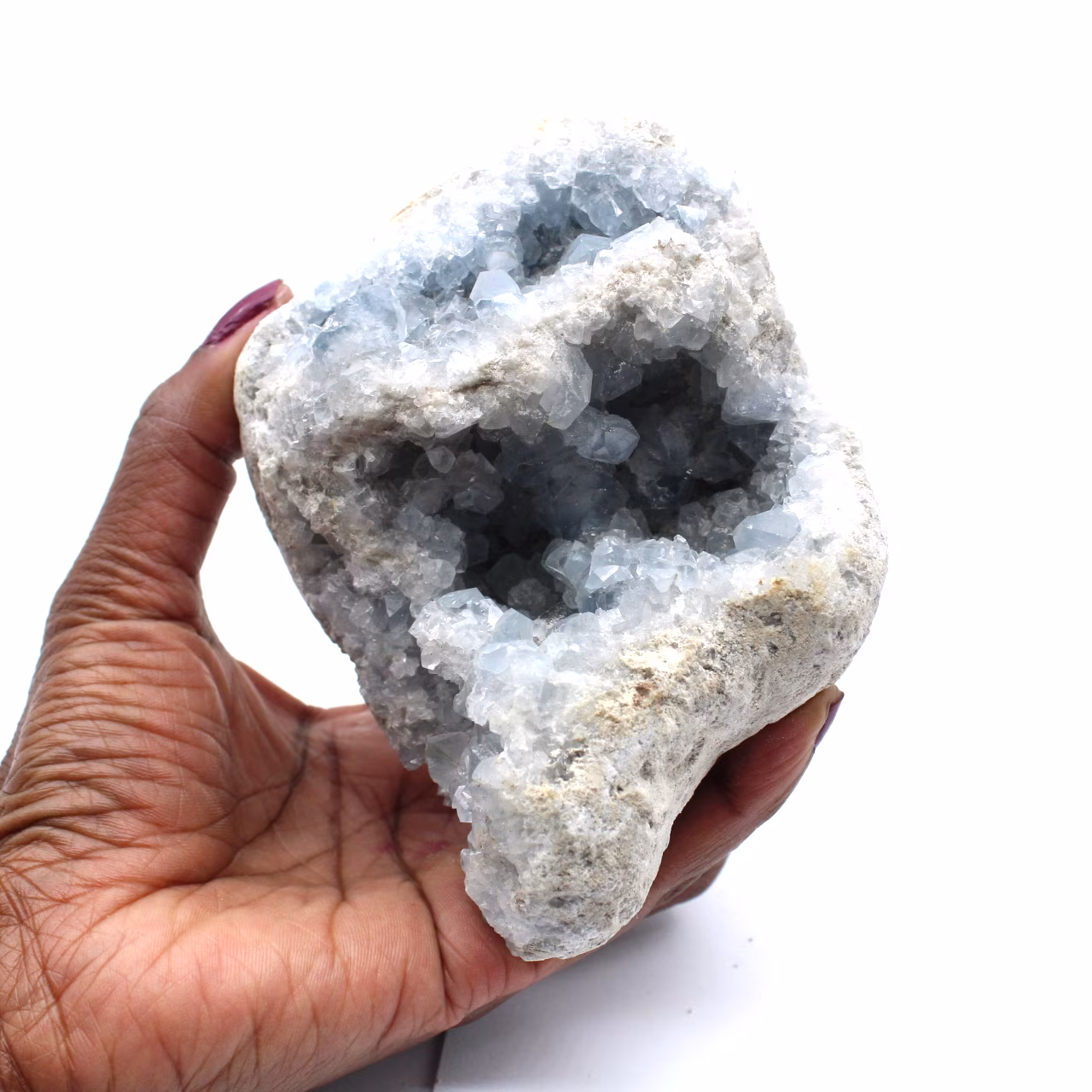Gekristalliseerde Celestiet Geode