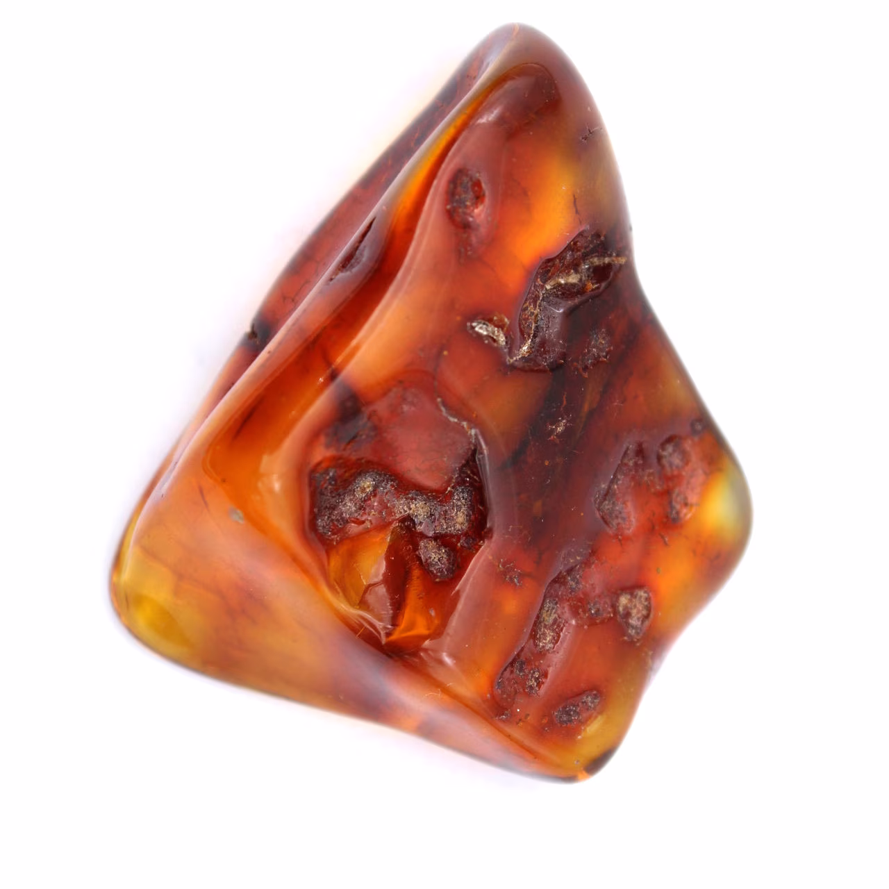 Donkergeel amber
