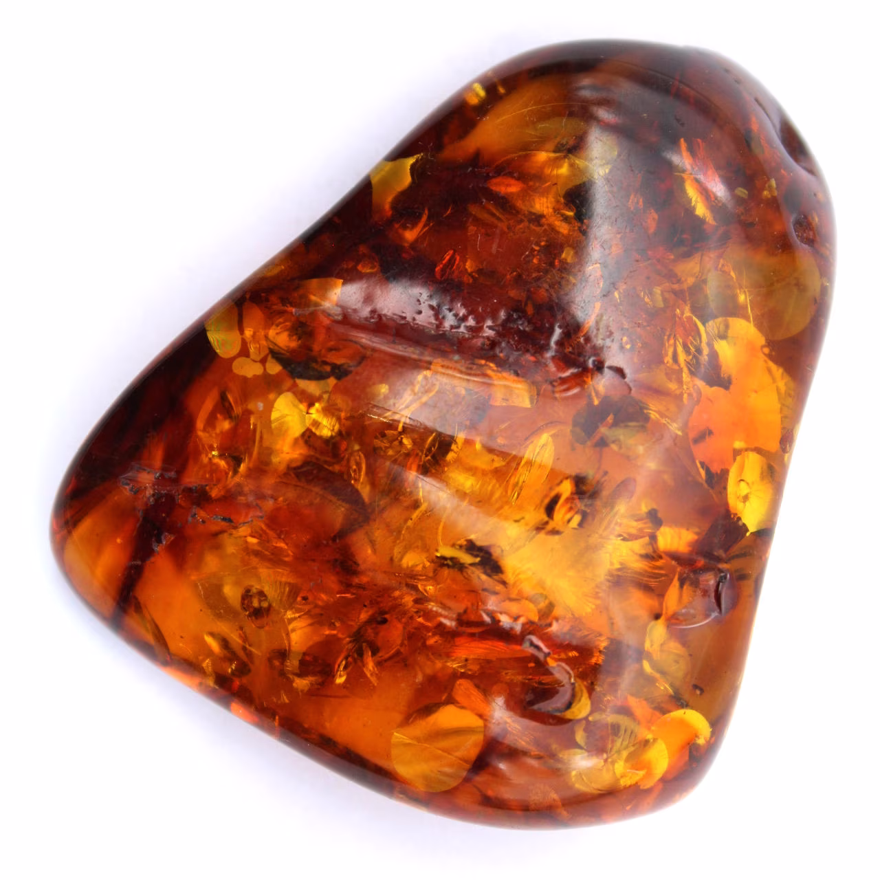 Donkergeel amber