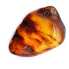 Gepolijste amberkleurige kiezelsteen - 0