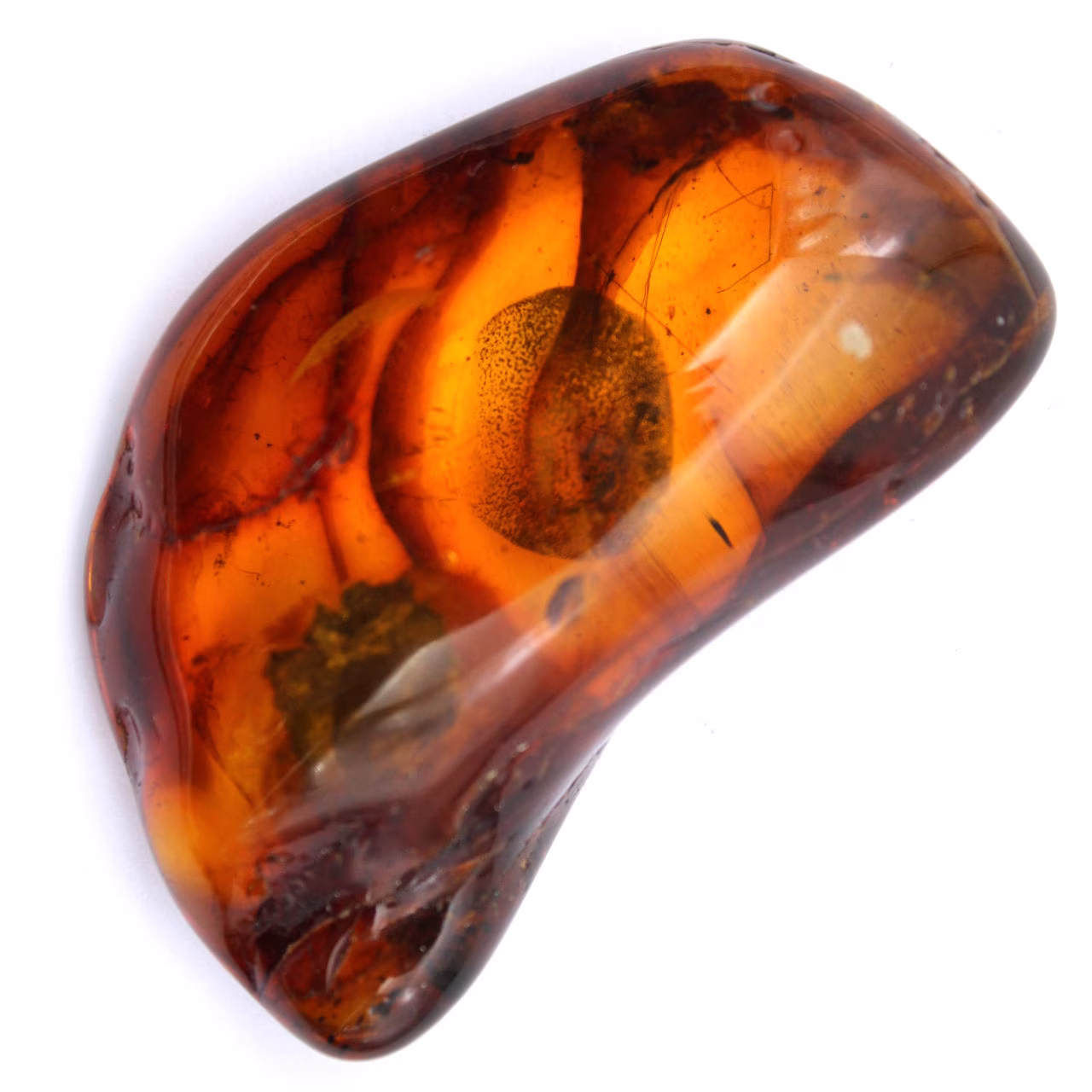Natuurlijk geel amber