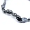 Sneeuwobsidiaan armband - 1