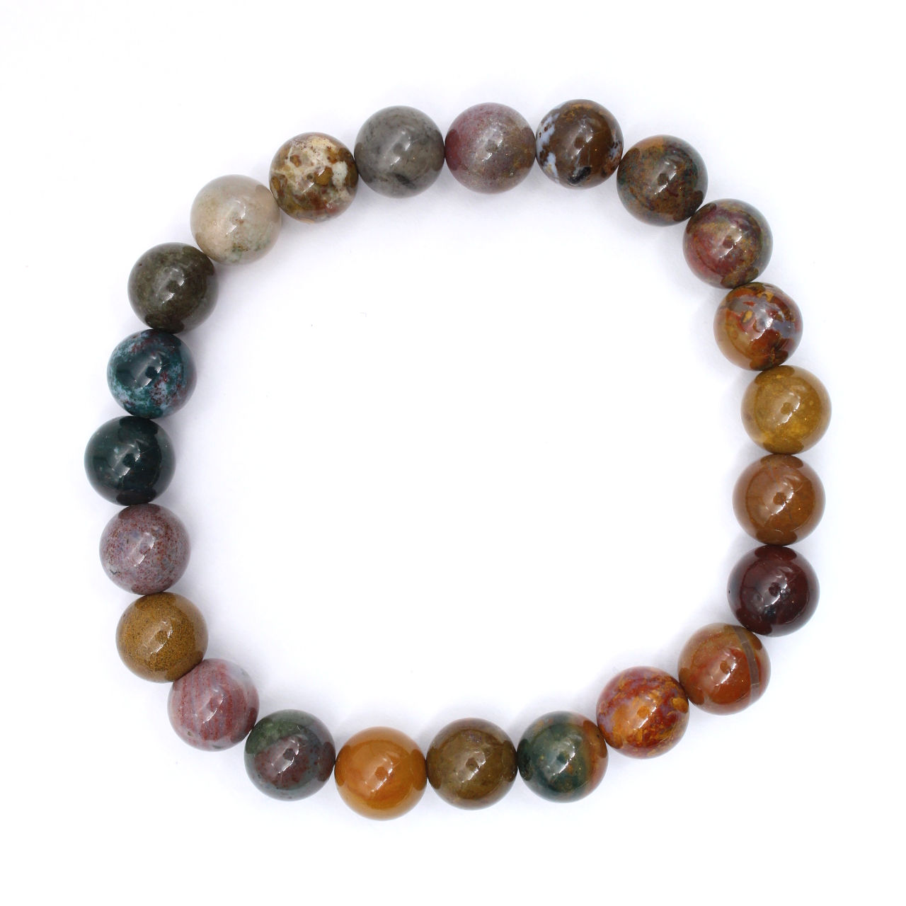 Veelkleurige jaspis armband