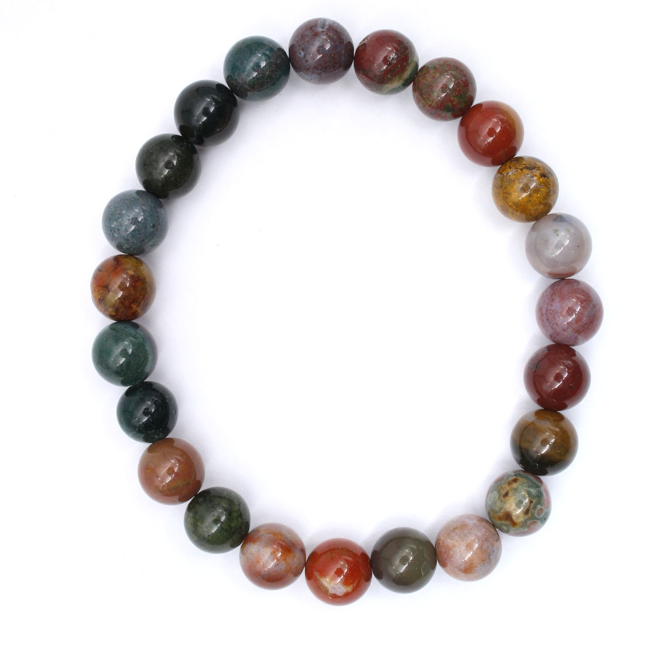 Veelkleurige jaspis armband