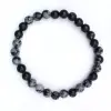 Sneeuwobsidiaan armband - 0