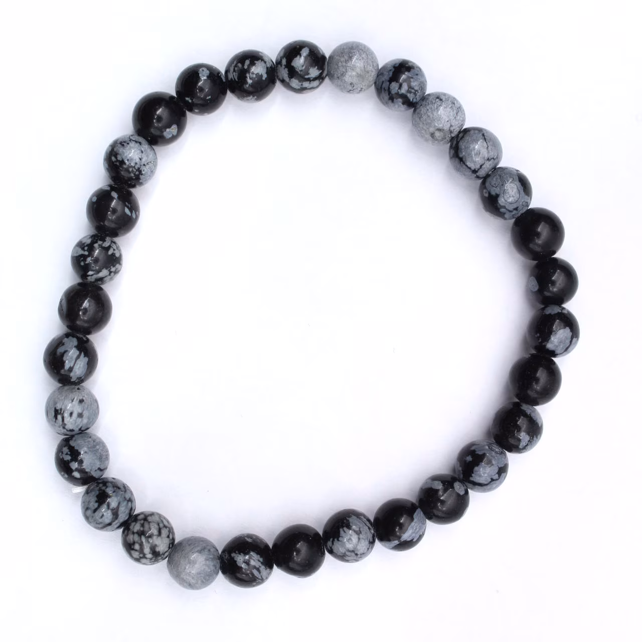 Sneeuwobsidiaan armband