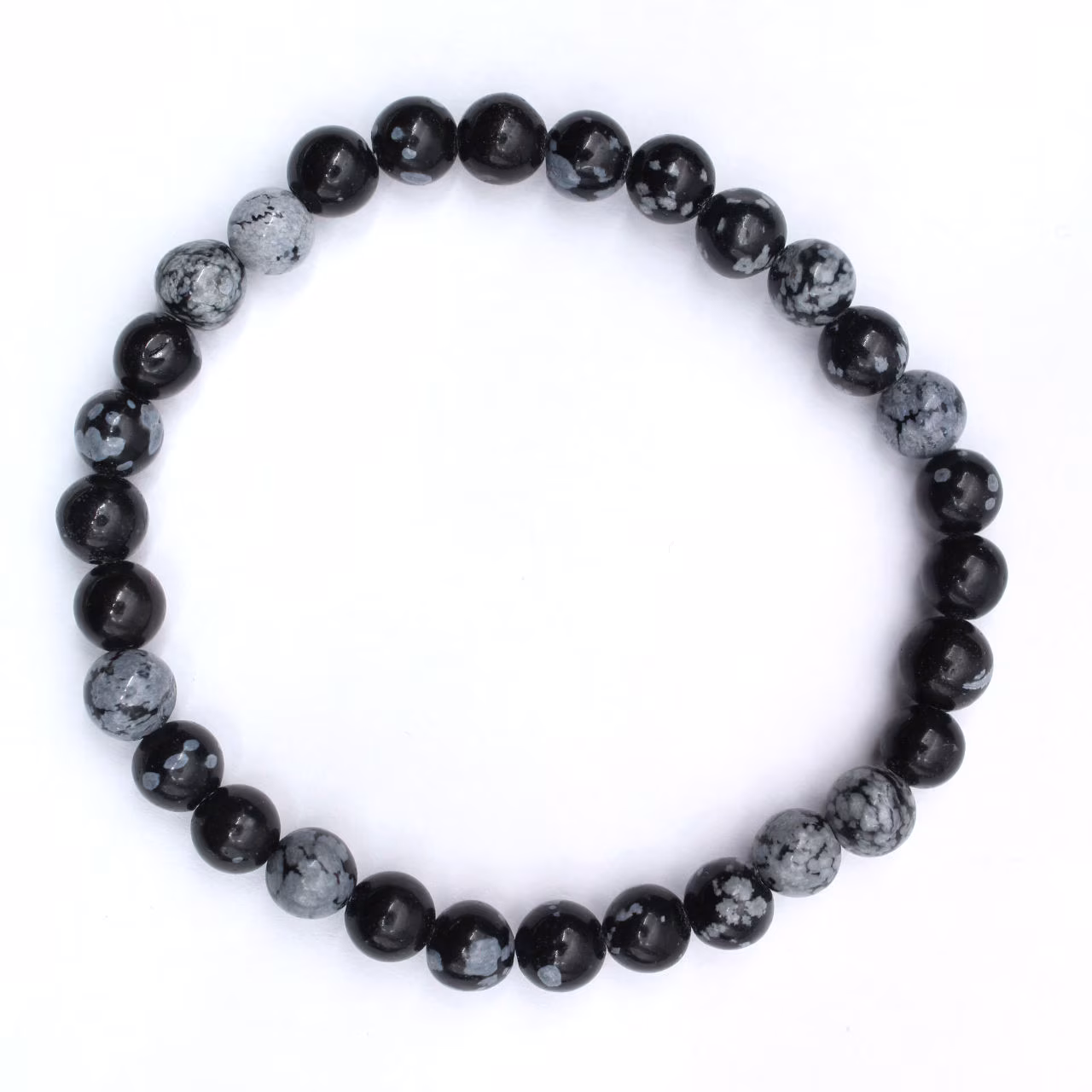 Sneeuwobsidiaan armband