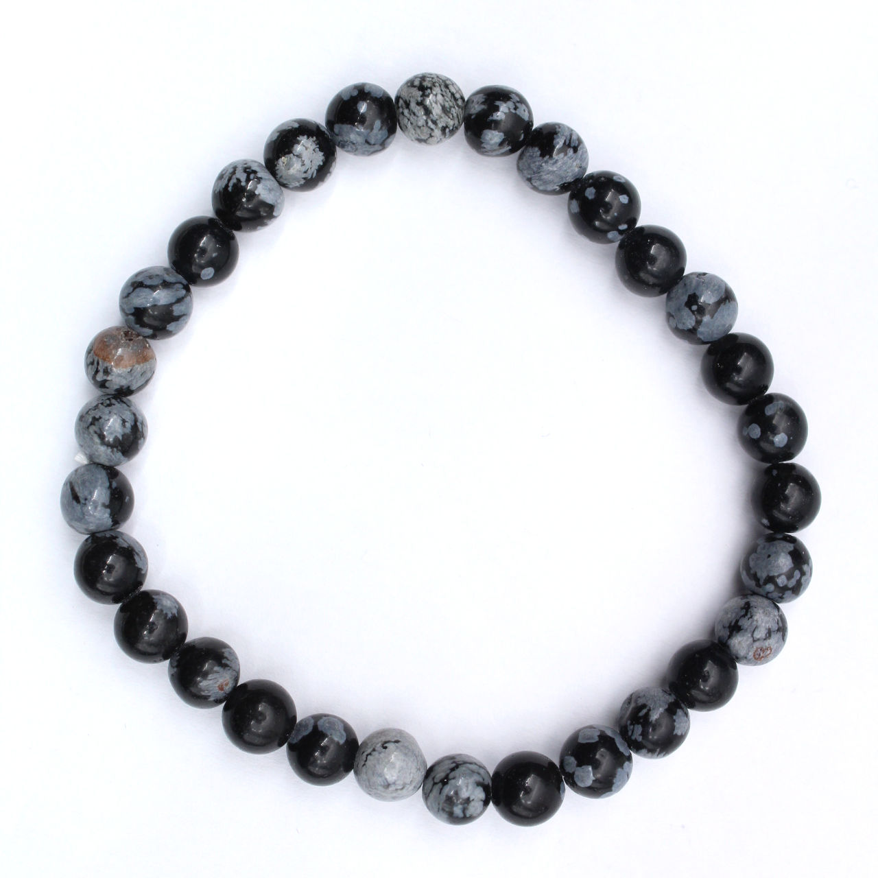Sneeuwobsidiaan armband