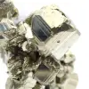 Grote pyrietkristallen met calciet - 4