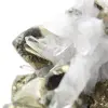 Grote pyrietkristallen met calciet - 9