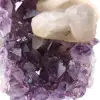 Calciet op amethist - 7