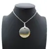 Ronde hanger van jaspis met print - 0