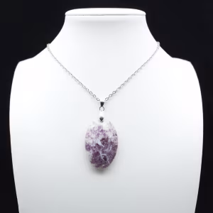 Pendente Oval Lepidolita