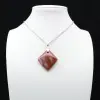 Orbicular Jasper Rhombus hanger - 4