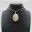 Ovale bloem agaat hanger — 2