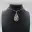 Ovale bloem agaat hanger — 6
