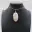 Ovale bloem agaat hanger — 8